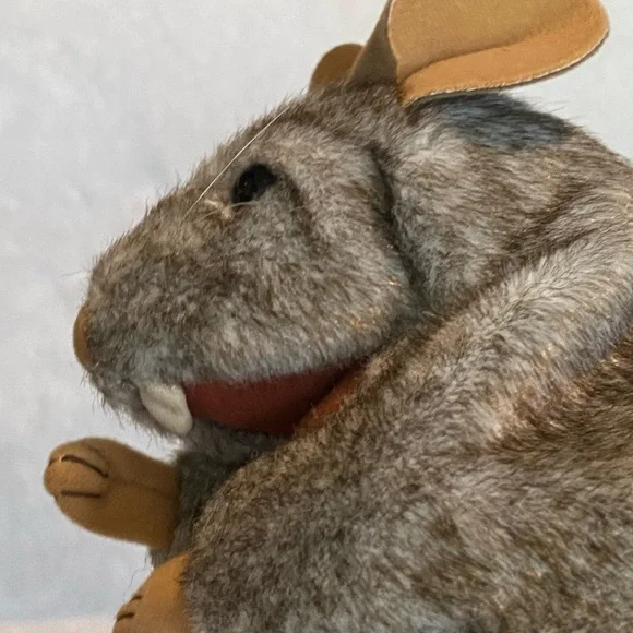 2012 Folkmanis  Puppet Plush Little Mouse Grey 6.5”educational play stuffed toy - Picture 8 of 15